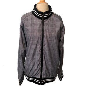 Brave Soul London Mens Black White Plaid Jacket Full Zip Y2K Preppy Presley XL